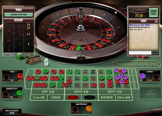 ルーレット multi-player ROULETTE TABLE