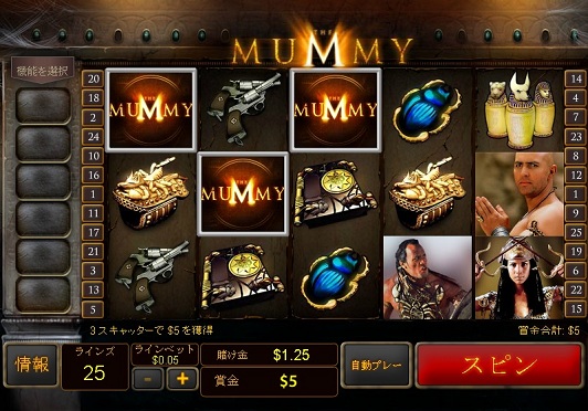 ビデオスロット THE MUMMY